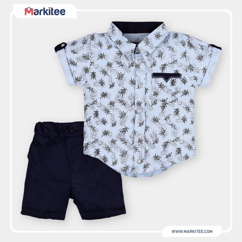 Classy-Summer-set-of-two-pieces-high-quality-materials-Light-Blue-Navy-Blue-color-size-1-from-3-6-months-SH5162-BU1