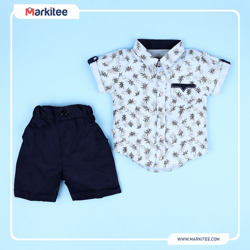 Classy-Summer-set-of-two-pieces-high-quality-materials-Light-Blue-Navy-Blue-color-size-1-from-3-6-months-SH5162-BU1