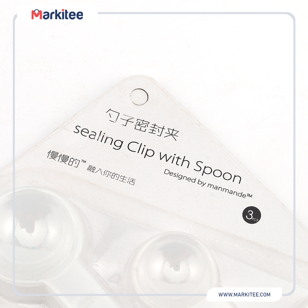Sealing clip with spoo...-HC-RV-63-W